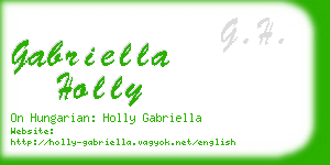 gabriella holly business card